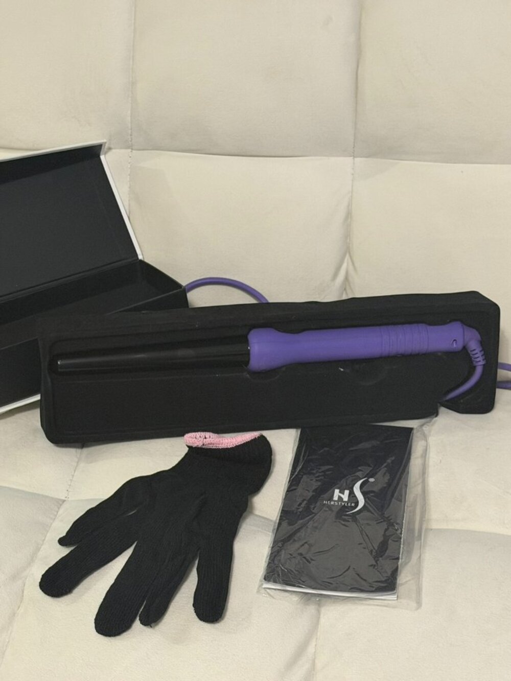 Herstyler Grande Purple Ceramic Curling Wand